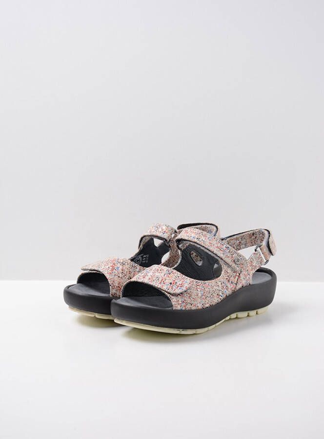 Wolky Sandalen Brasilia multi wit leer
