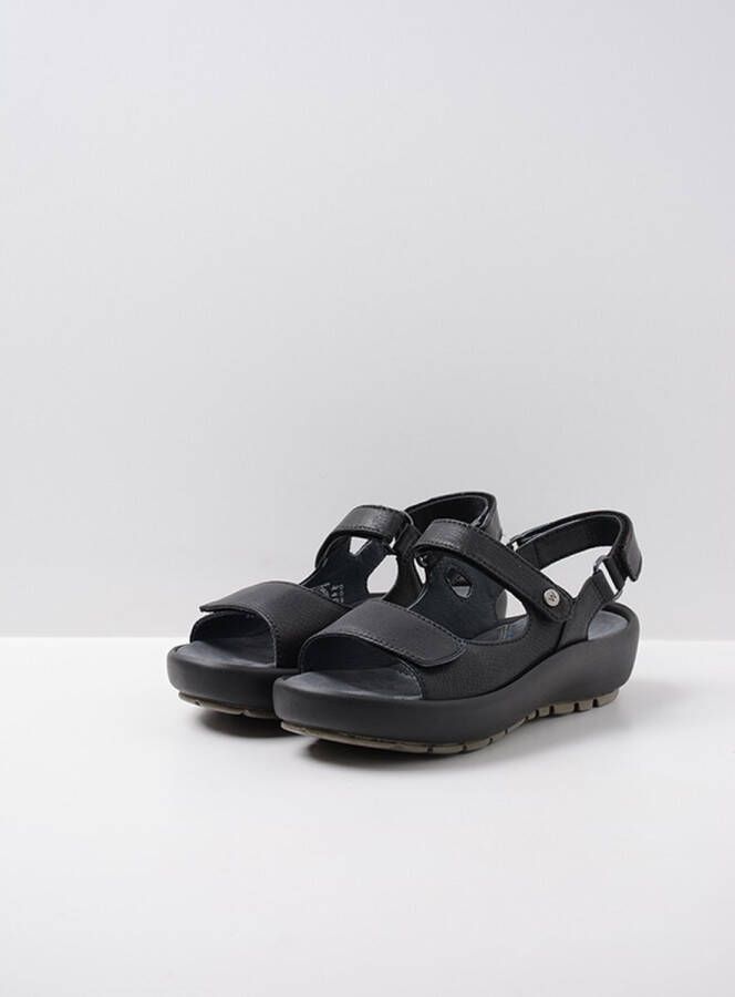 Wolky Sandalen Brasilia zwart leer