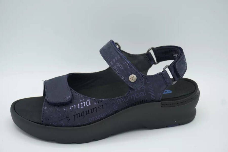 Wolky 0392714 Delft blauw nubuck sandaal Kleur Blauw)