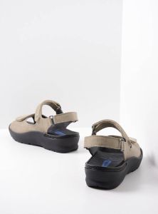 Wolky Sandalen Delft taupe letter nubuck