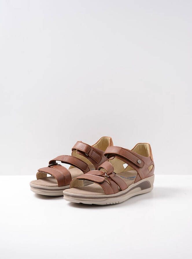 Wolky Sandalen Desh cognac leer