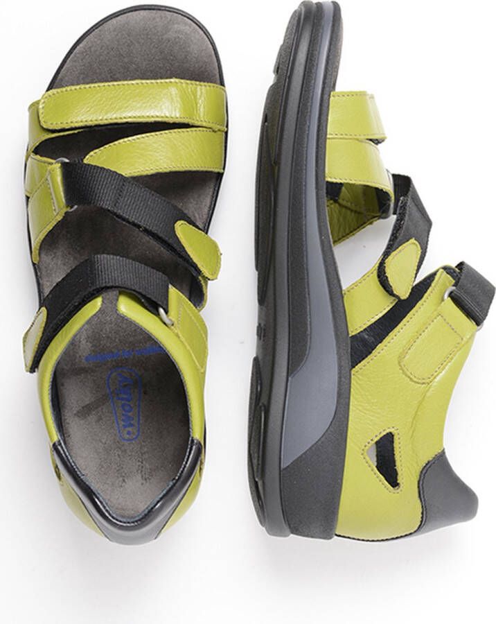 Wolky Sandalen Desh olijfgroen leer