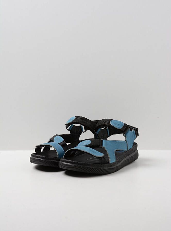 Wolky Sandalen Energy Lady jeans gevet leer
