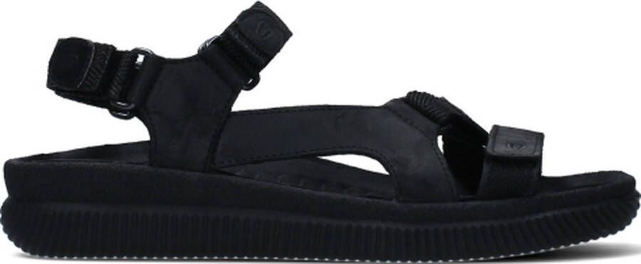 Wolky Sandalen 00710 Energy Lady 50000 zwart gevet leer