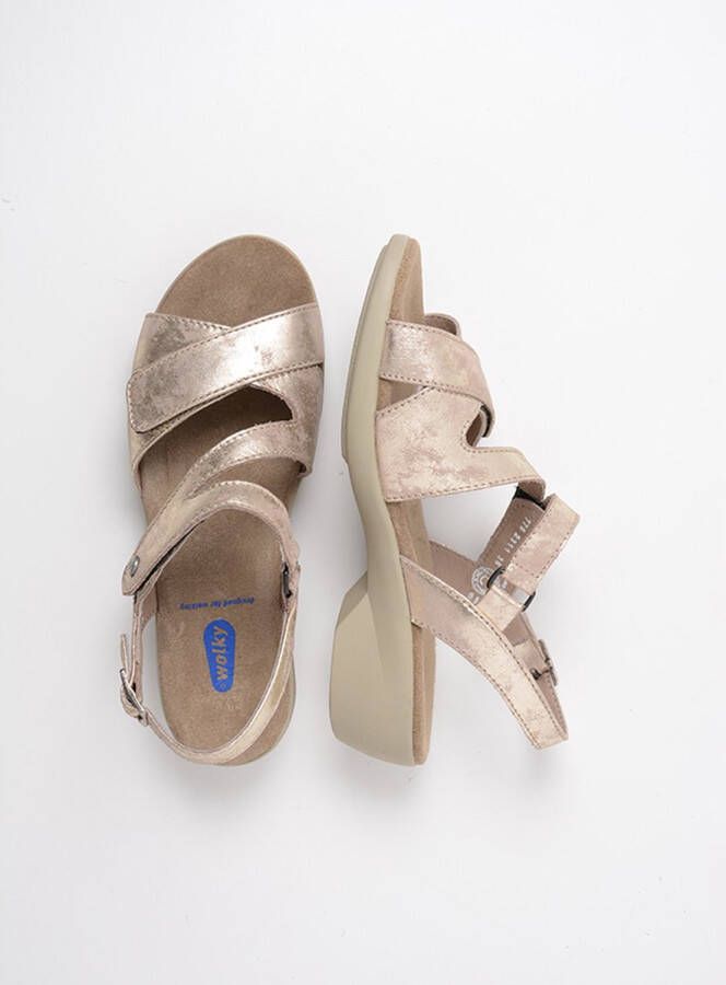 Wolky Sandalen Fria champagne nubuck