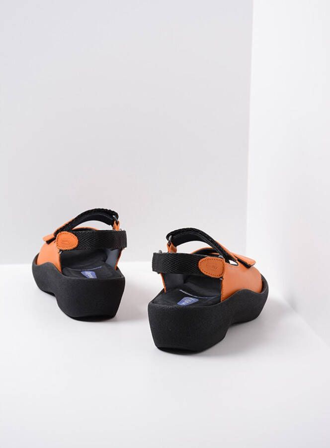 Wolky Sandalen Jewel oranje leer