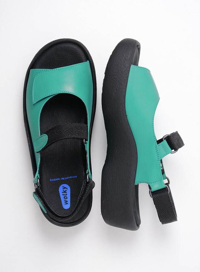 Wolky Sandalen Jewel turquoise leer