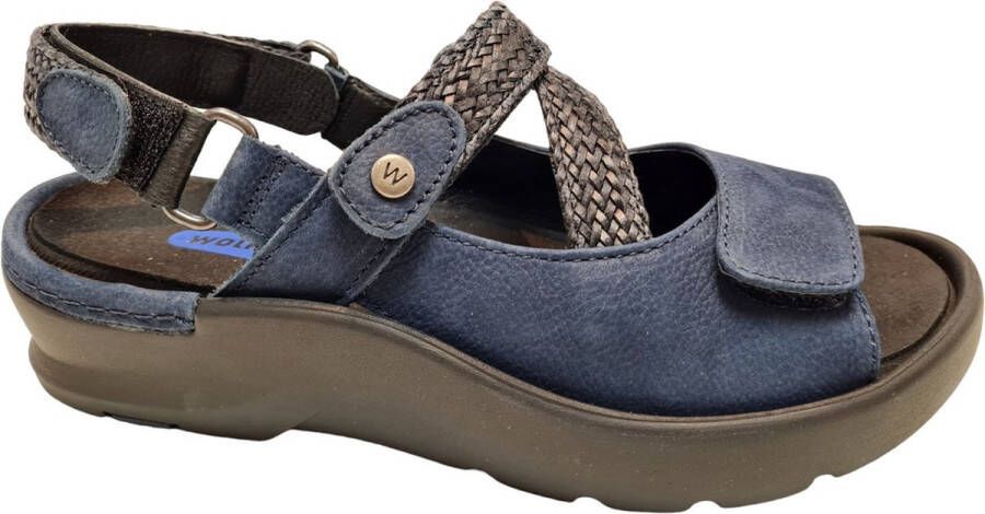 Wolky Sandalen Lisse denim nubuck Dames Sandalen Beige