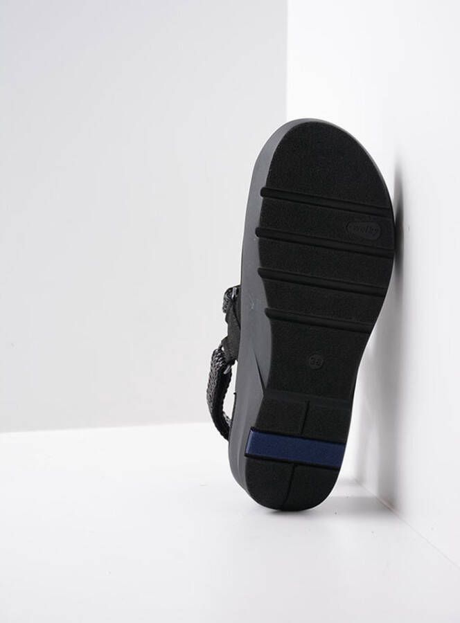 Wolky Sandalen Lisse zwart nubuck