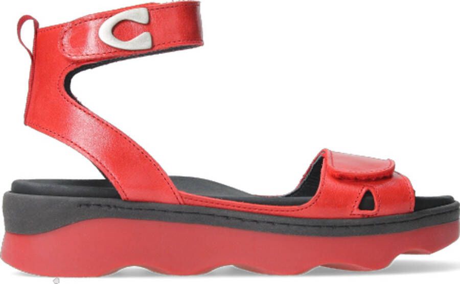 Wolky Sandalen Plata rood leer