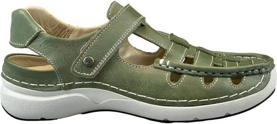 Wolky Comfortschoenen Rolling Sun lichtgroen leer