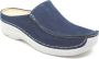 Wolky SEAMY SLIDE 0625011 820 Blauwe slippers met dichte neus wijdte H - Thumbnail 1