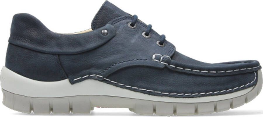 Wolky Shoe > Heren > Comfortschoenen Fly men blauw nubuck