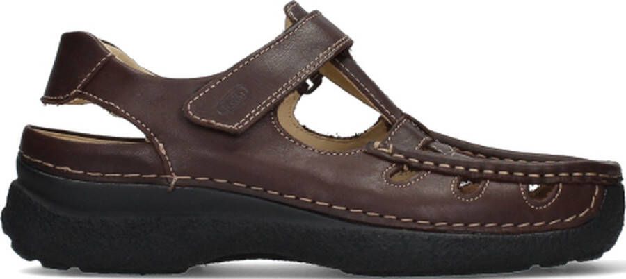 Wolky Shoe > Heren > Comfortschoenen Roll Sandal Men bruin leer