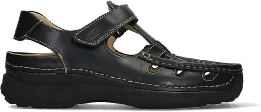 Wolky Shoe > Heren > Comfortschoenen Roll Sandal Men zwart leer - Foto 1