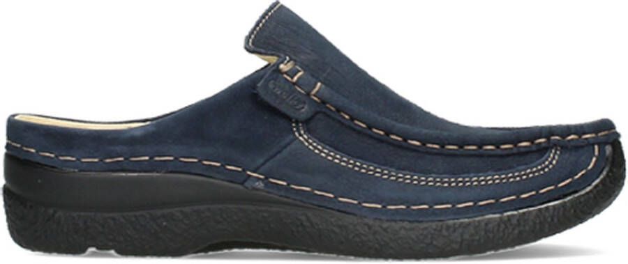 Wolky Shoe > Heren > Comfortschoenen Roll Slide men blauw nubuck - Foto 1