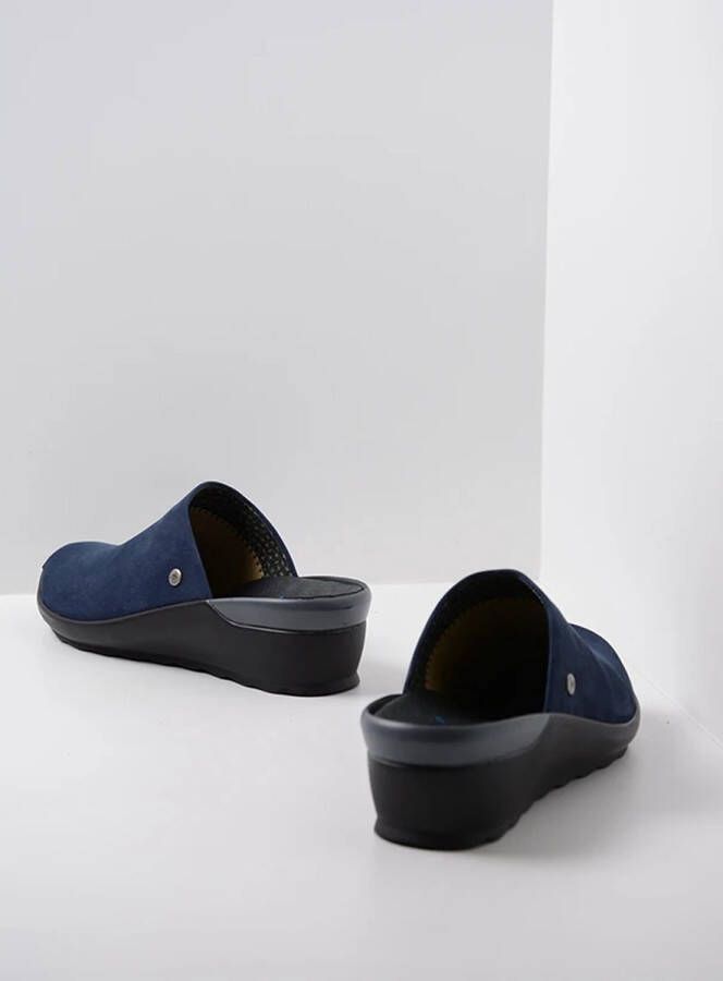 Wolky Slippers Go denim nubuck