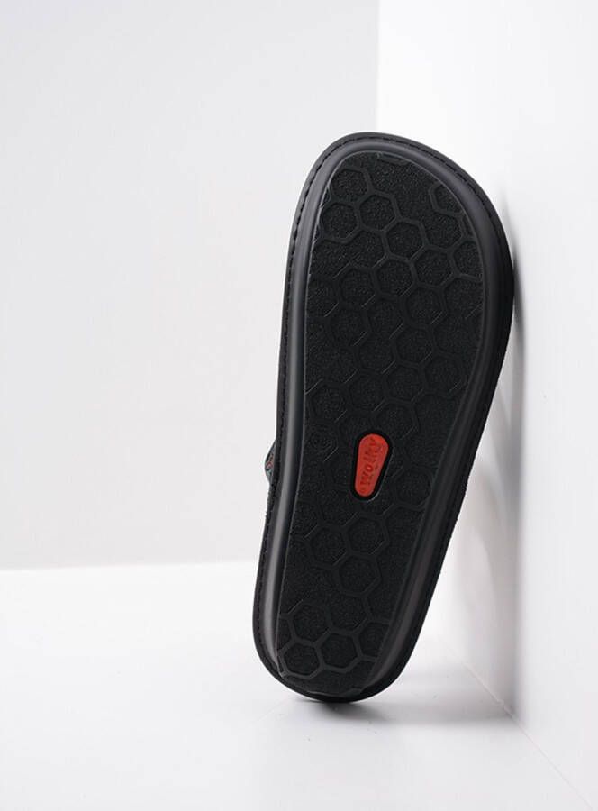 Wolky Slippers Martinique zwart blauw suede