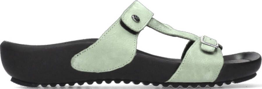 Wolky Slippers O'Connor lichtgroen nubuck