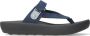 Wolky Slippers Peace blauw nubuck - Thumbnail 1