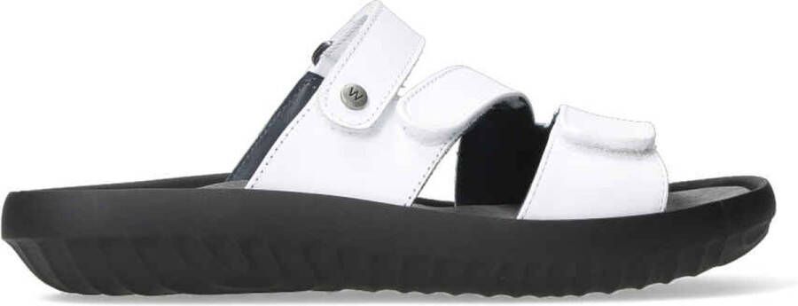 Wolky Slippers Sense wit leer Dames Slippers Wit