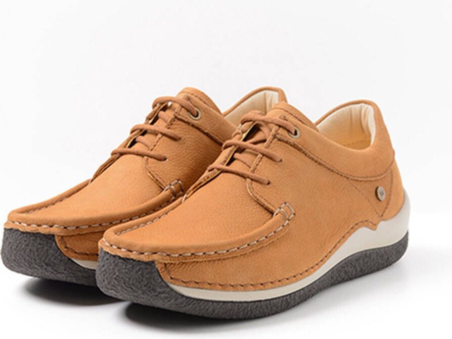 Wolky Veterschoenen Celebration cognac nubuck