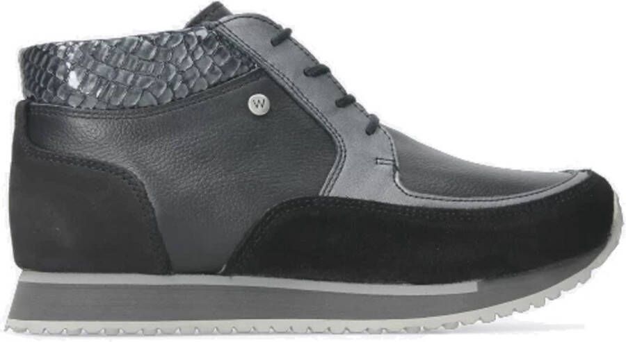 Wolky Sneakers e-Boot zwart combi leer