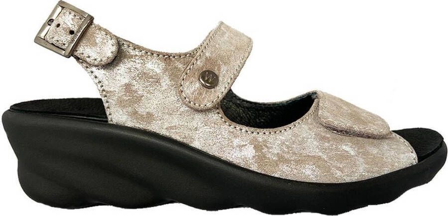 Wolky Taupe Sandalen Scala Storm Suede