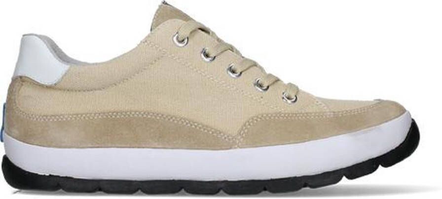Wolky Shoe \u003e Outlet \u003e Veterschoenen Babati beige canvas suede - Schoenen.nl