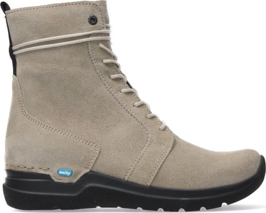 Wolky Comfortabele en stevige damesveterboot Beige Dames