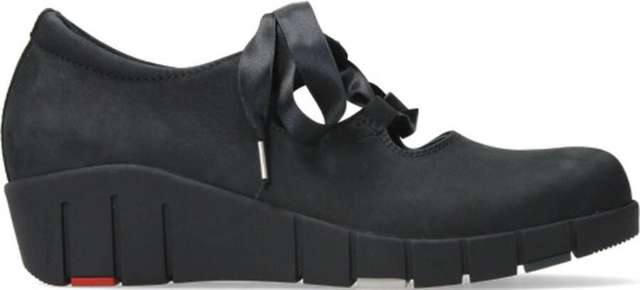 Wolky Veterschoenen Boston zwart nubuck