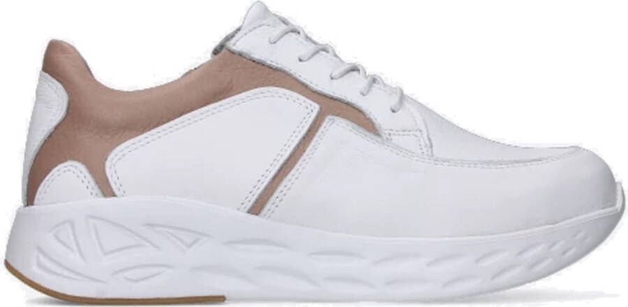 Wolky Veterschoenen Bounce wit nude leer