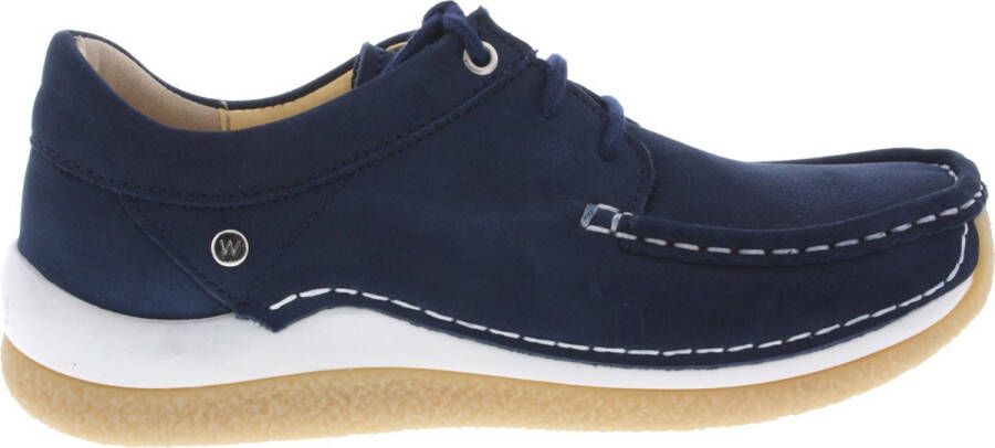 Wolky Dames Veterschoenen Celebration Antique Denim Blauw