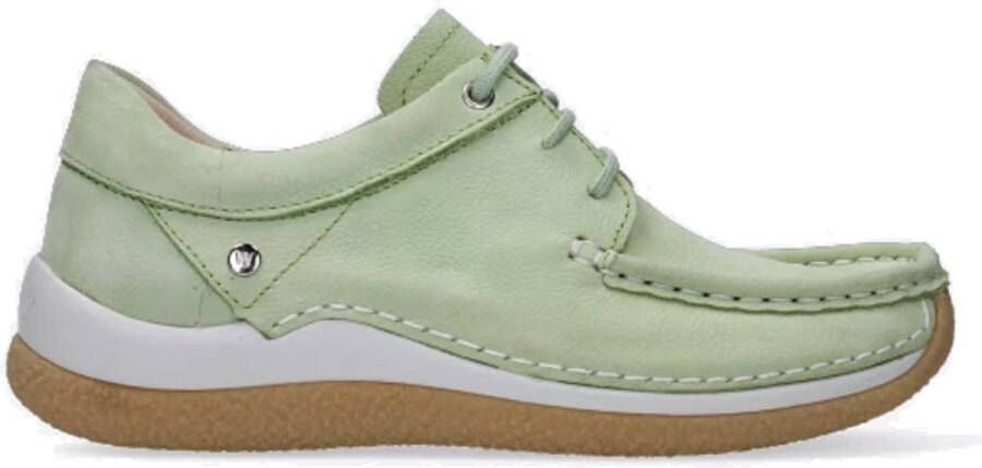 Wolky Veterschoenen Celebration lichtgroen nubuck