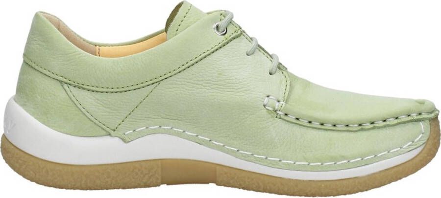 Wolky Veterschoenen Celebration mintgroen nubuck