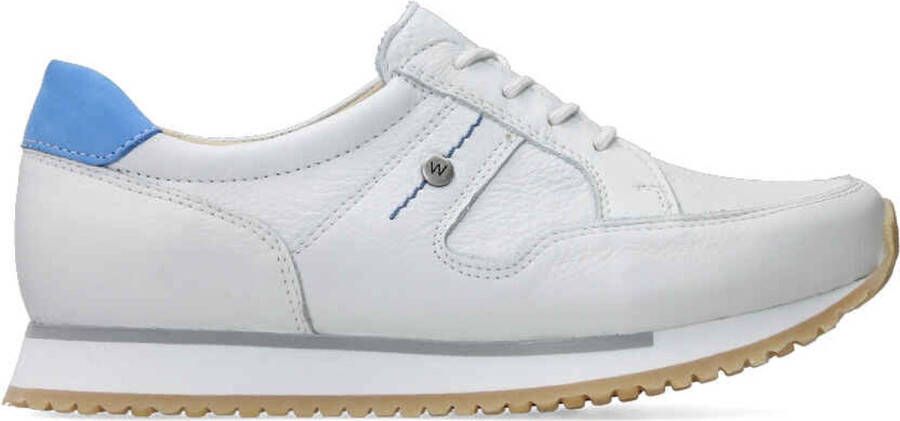 Wolky Veterschoenen e-Walk wit blauw leer