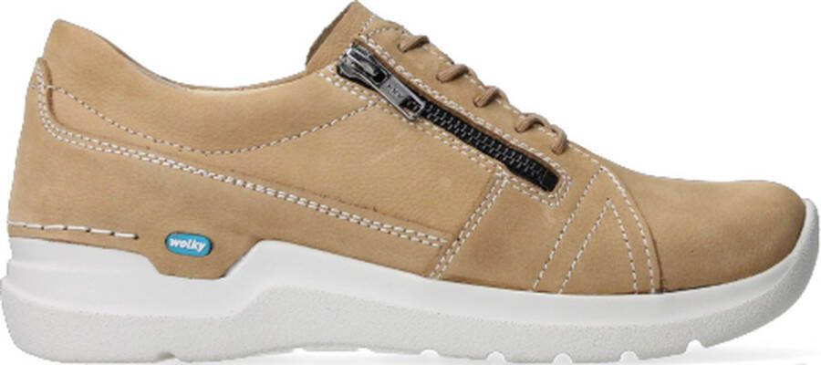 Wolky Dames Veterschoen Feltwell 0660911 390 Beige Nubuck