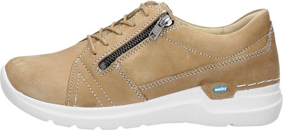 Wolky Dames Veterschoen Feltwell 0660911 390 Beige Nubuck