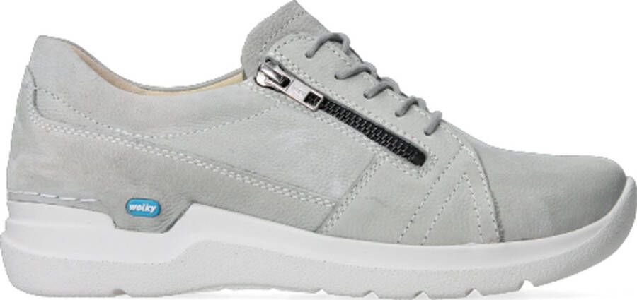 Wolky Dames Veterschoen Feltwell 0660911 206 Lichtgrijs Nubuck - Foto 3