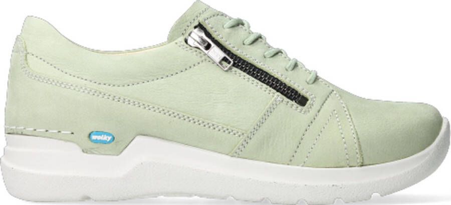 Wolky Dames Veterschoen Feltwell 0660911 706 Lichtgroen Nubuck