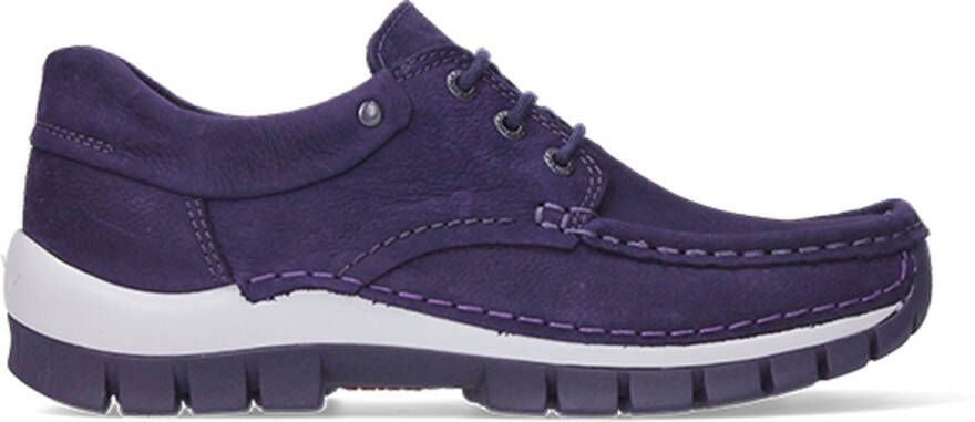 Wolky Veterschoenen Fly paars nubuck