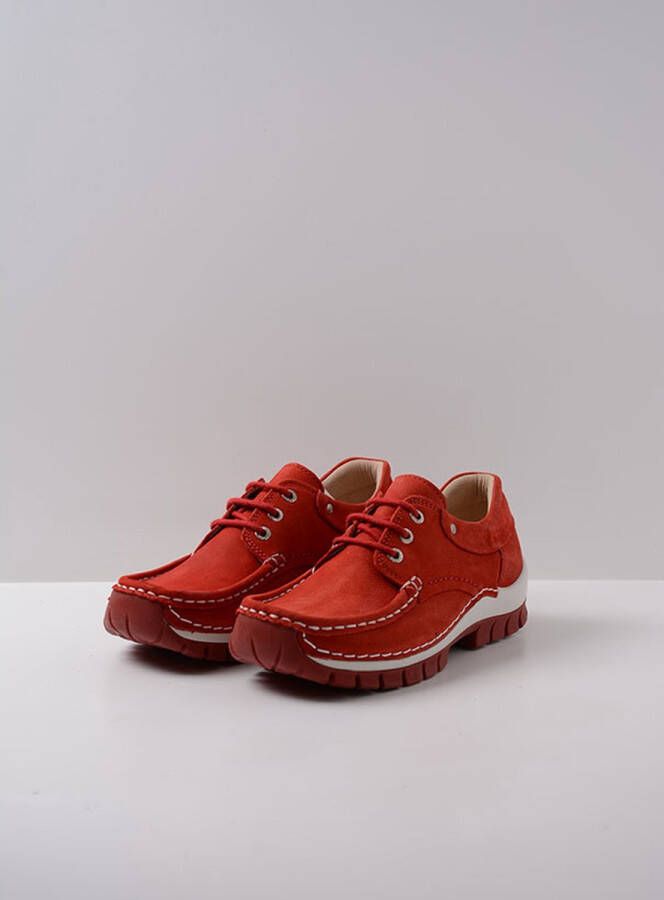 Wolky Dames Veterschoenen 04701 Fly Summer Rood