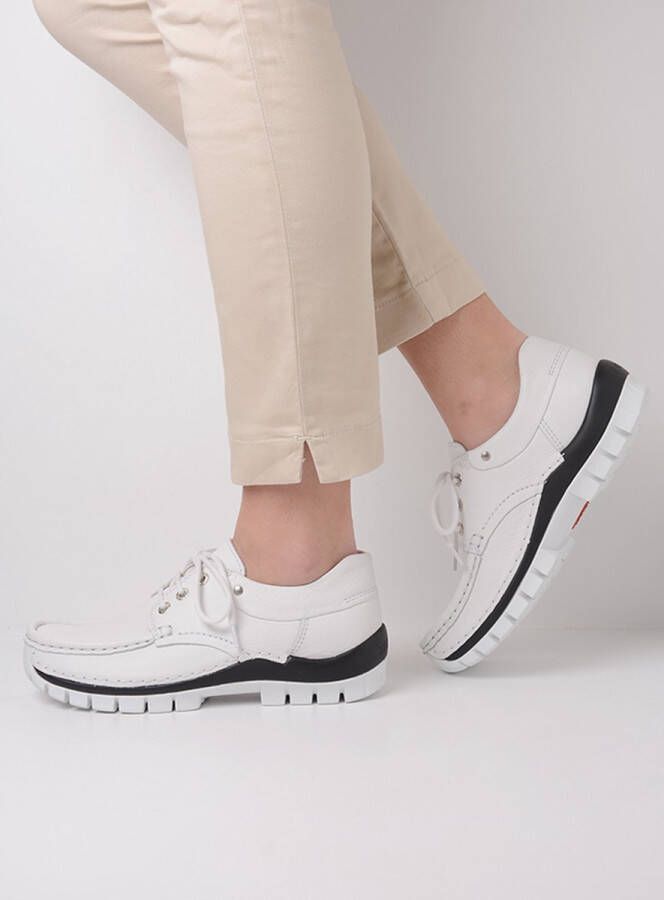 Wolky Dames Veterschoenen 04701 Fly Summer Wit
