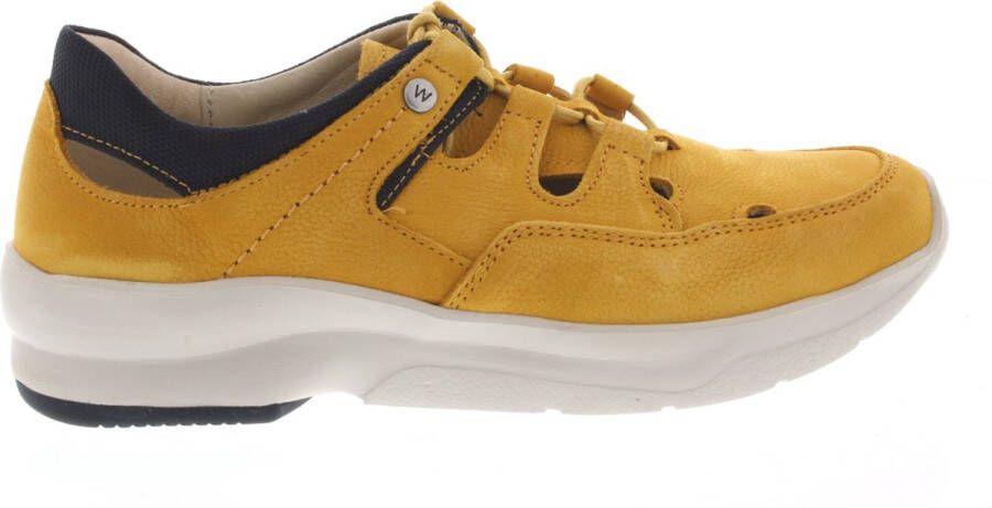Wolky Veterschoenen Galena geel nubuck