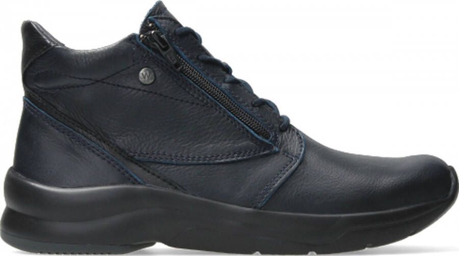 Wolky Veterschoenen Glacier blauw leer