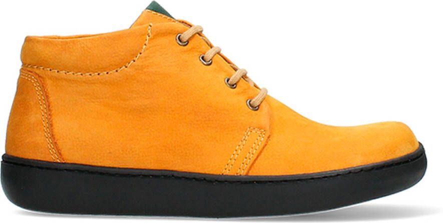 Wolky Hoge veterschoenen Kansas Lady XW donker oker nubuck