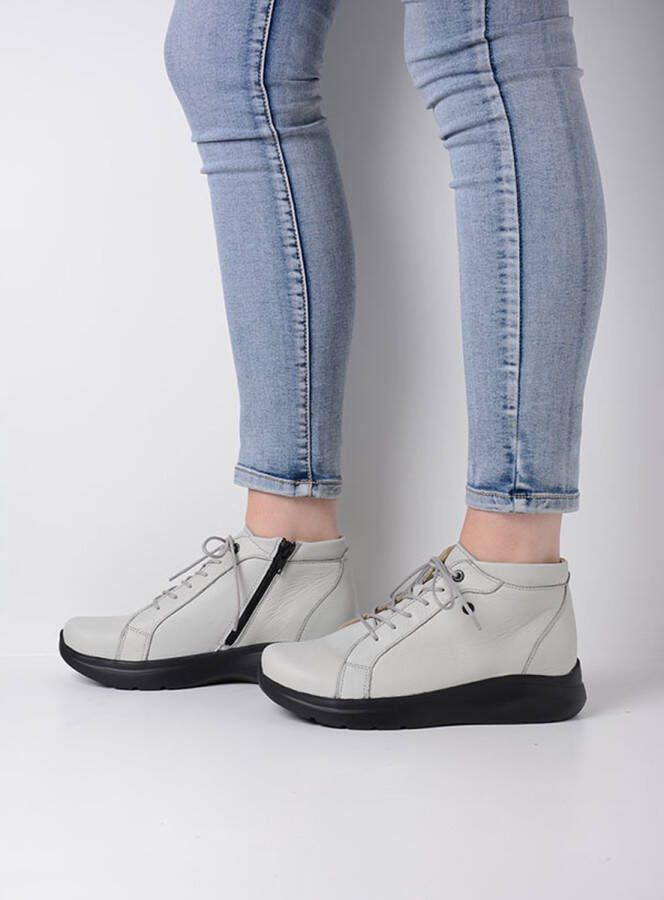 Wolky Veterschoenen Lima wol wit leer
