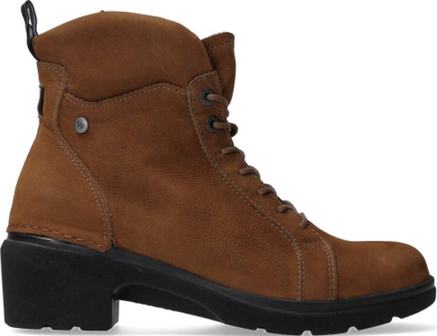 Wolky Midi Veterboot Dames Bruin Cognac