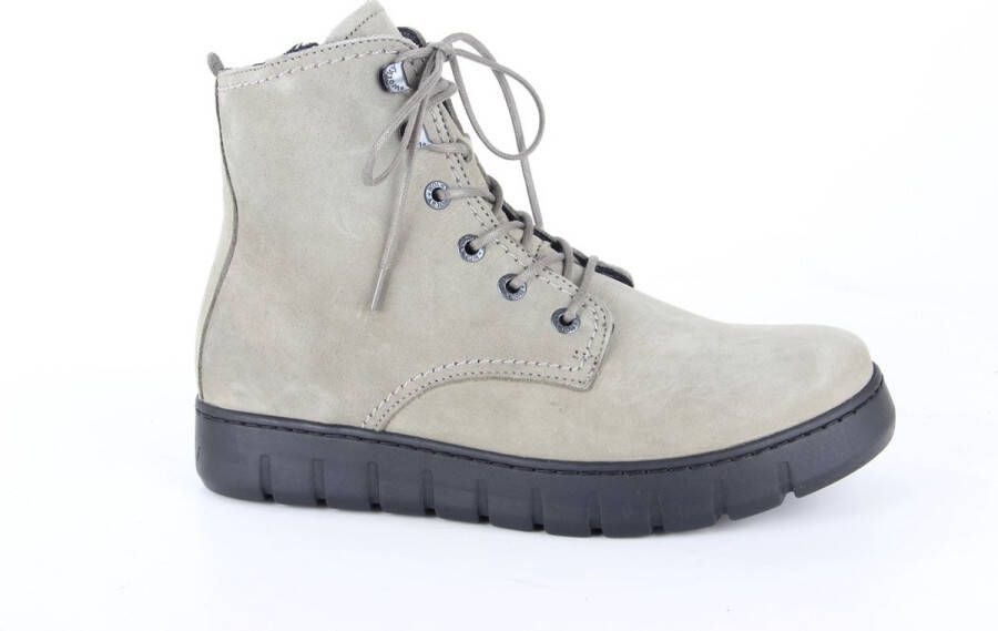 Wolky Veterschoenen New Wave grijsgroen nubuck