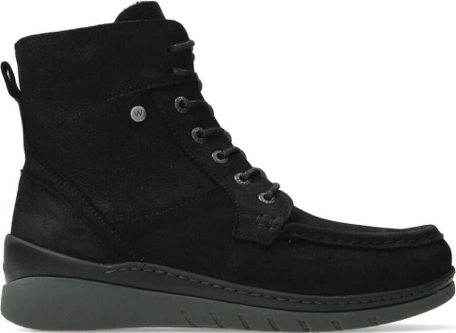 Wolky Veterschoenen Next zwart saliegroen nubuck - Foto 1
